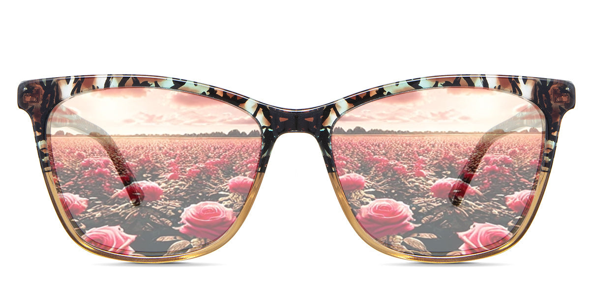 Paisley Print Women's Prescription Tinted Glasses - Stylish & UV Protection for Outdoor Activities, Driving, and Fashion Accessories
