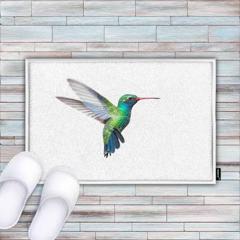 Non-Slip Hummingbird Doormat - Super Soft Flannel Fabric for Bathroom, Kitchen & Entryway - Waterproof & Durable Floor Mat for Home Decor & Safety