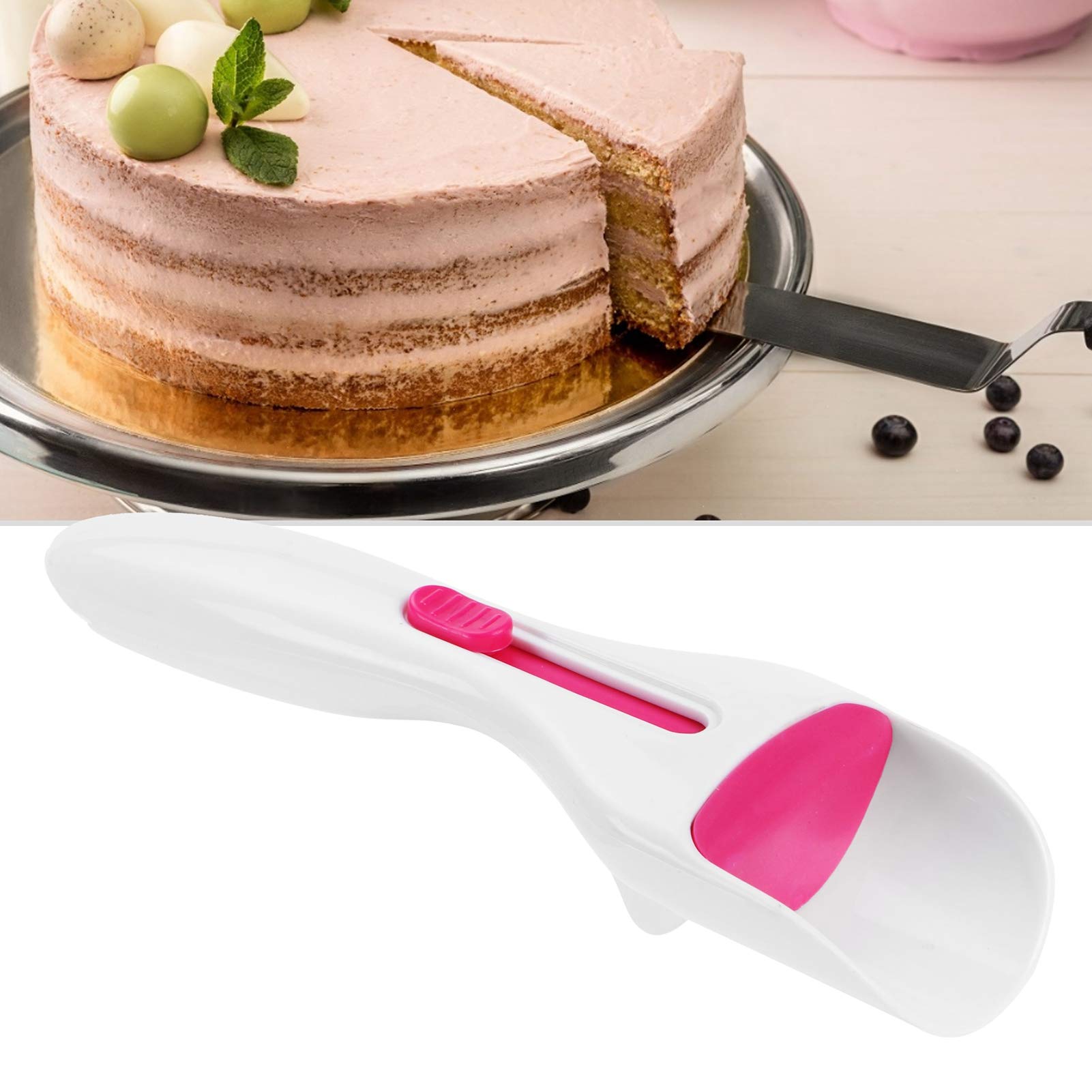 Alvinlite Stainless Steel Cake Spatula - Professional Baking Tool for Cake, Chocolate, Cupcake Decorating - Perfect for Home Bakers & Pastry Chefs (Ideal for Wedding Cakes, Birthday Parties & Dessert Making)