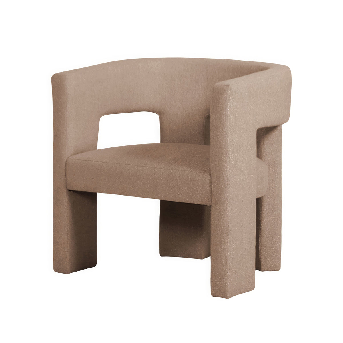 Urban Road Bella Armchair - Modern Accent Chair for Living Room, Bedroom & Office - Stylish Upholstered Armchair with Wooden Legs - Perfect for Reading, Relaxing & Home Decor