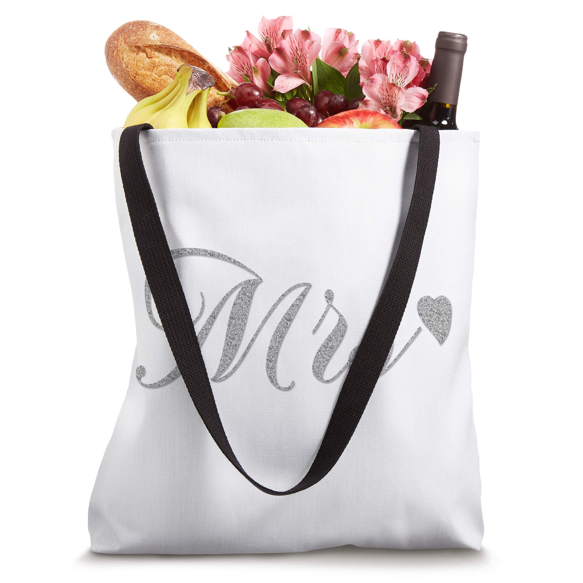 Mrs. Bridal Tote Bag - Elegant Wedding Gift for Bride, Beach Bachelorette Party & Honeymoon Travel - Perfect for Bridal Showers, Rehearsal Dinners & Destination Weddings
