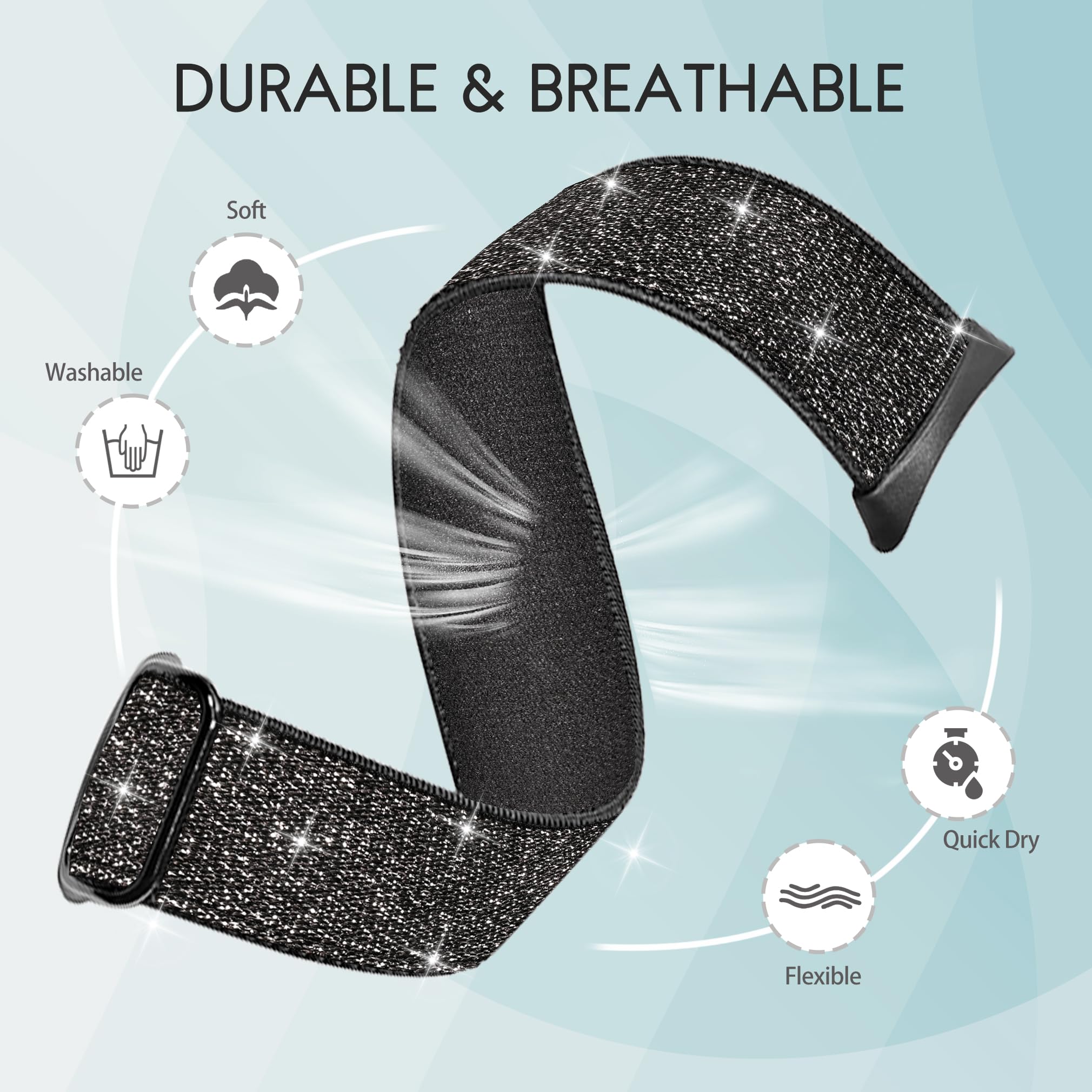 Stretch Nylon Band for Google Pixel Watch 2 - Comfortable Elastic Strap for Men & Women - Perfect for Workouts & Daily Wear