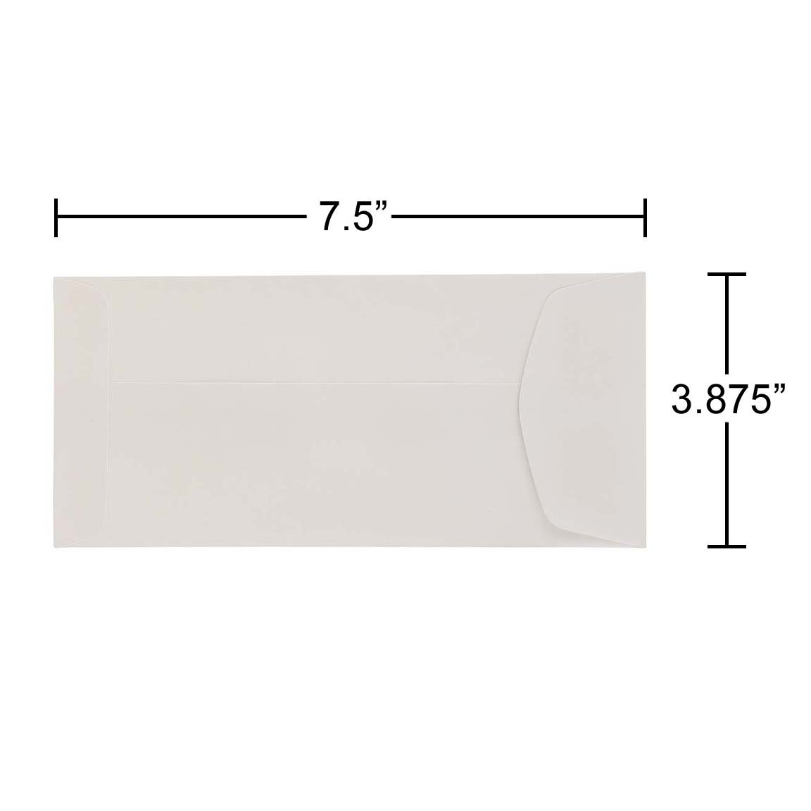 JAM PAPER Monarch Policy 8 Glove Envelopes - 3 7/8 x 7 1/2 Inches, White, Bulk Pack of 500 - Perfect for Business Correspondence, Legal Documents & Office Mailings