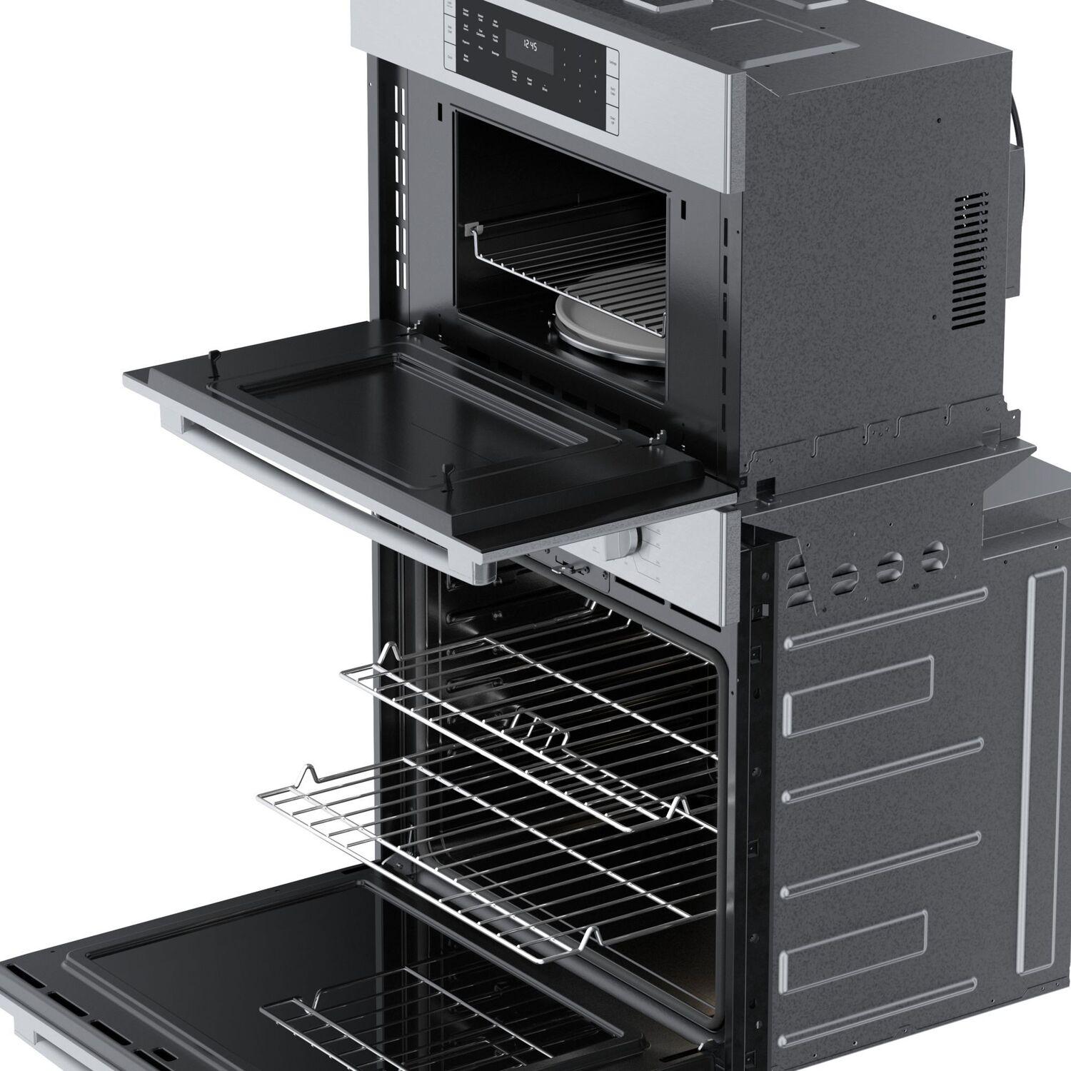 Bosch HBL5754UC 500 Series 30-Inch Stainless Steel Combination Oven - Microwave, Convection & Speed Oven for Modern Kitchens | Perfect for Baking, Roasting & Quick Meals