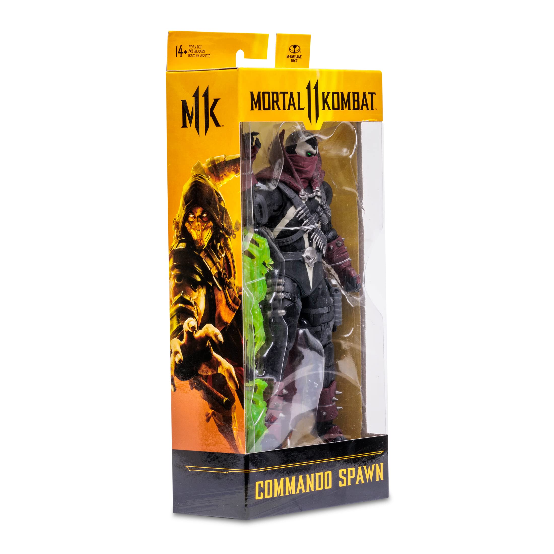 McFarlane Toys Mortal Kombat 7-Inch Commando Spawn Action Figure - Collectible Character Model for Fans & Gamers - Perfect for Display, Gaming Battles & Gift Giving