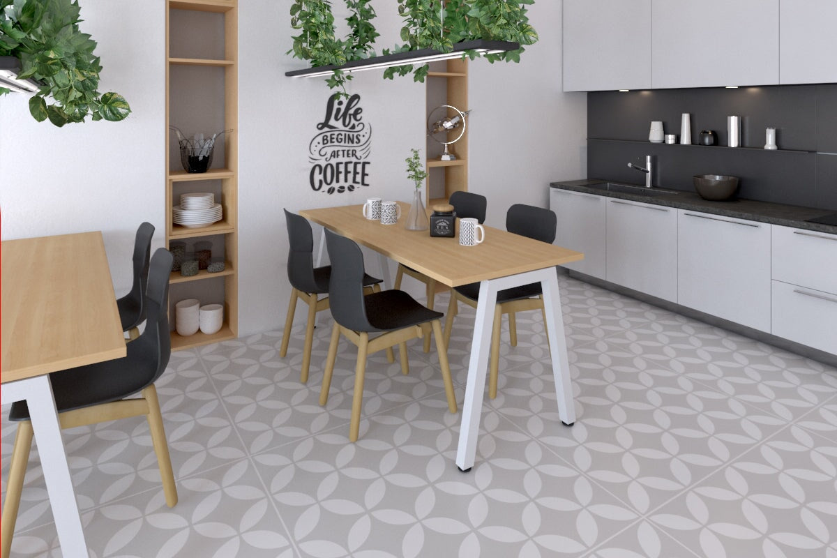 Quadro A Legs Table - 1000L x 600W Modern Dining Table for Home & Office - Perfect for Dining Rooms, Kitchens, and Workspaces