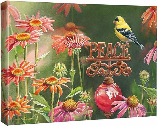Goldfinch Garden Statue - Handcrafted Outdoor Decor for Bird Lovers | Perfect for Patio, Yard & Garden Decoration