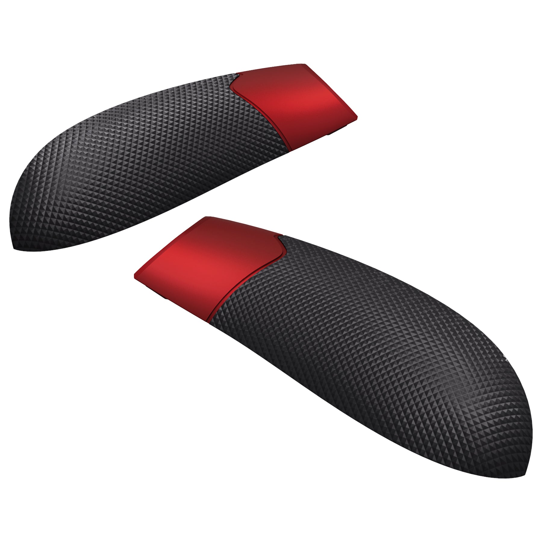 eXtremeRate Non-Slip Rubberized Grip Cover for Xbox Series X/S Controller - Enhanced Texture for Better Gaming Performance (Scarlet Red & Black) - Perfect for FPS, Racing & Action Games