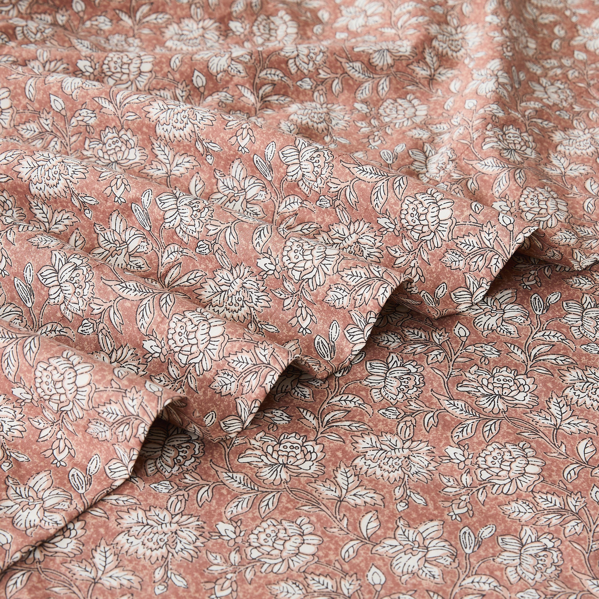 Zara Floral Print 100% Cotton Bed Sheet Set - Queen Size, 4-Piece Set for Soft & Breathable Bedding | Perfect for Master Bedroom, Guest Room & Dormitory