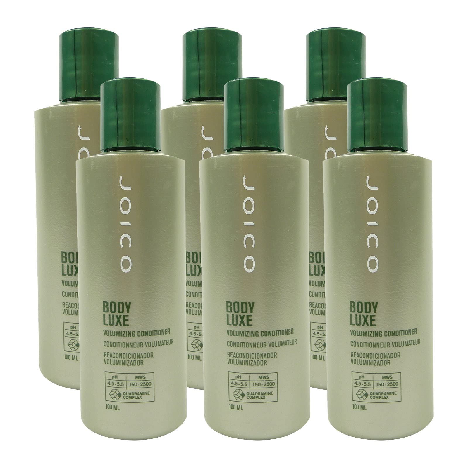 Joico Body Luxe Volumizing Conditioner - 6x100ml Multipack for Fine & Thin Hair - Adds Volume & Shine - Salon Quality Hair Care Rinse - Perfect for Daily Use & Styling