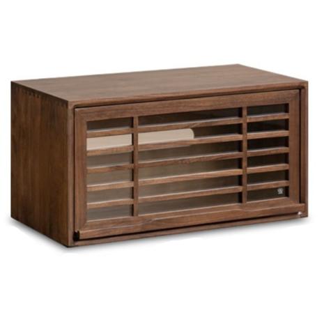 28.7x14.9x14.5 inch / 73x38x37.5 cm / Rich Dark Walnut Color / Black walnut E style flap door