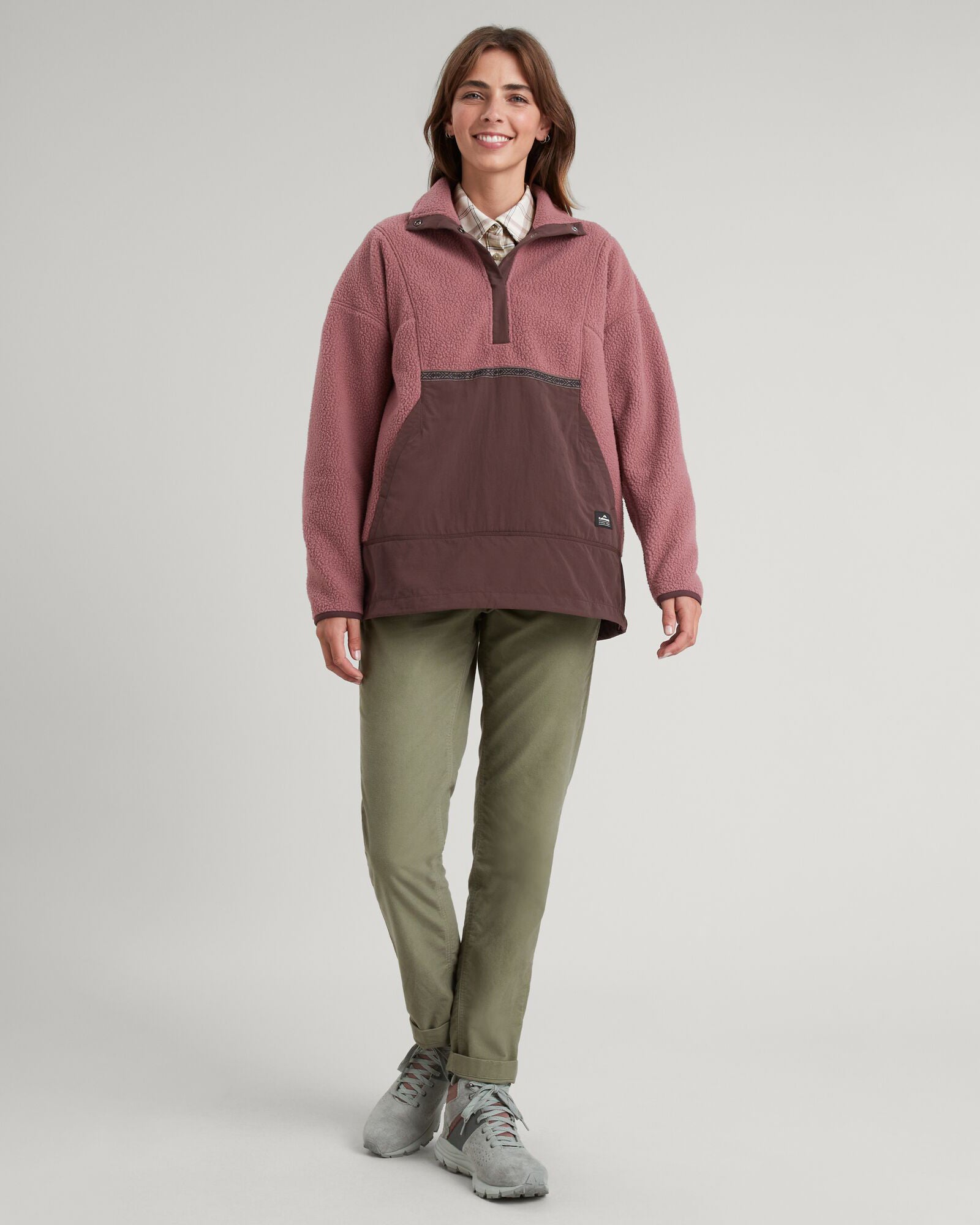 Co Z High Pile Women's Pullover Sweater - Soft Fleece Winter Hoodie for Women, Cozy Oversized Knit Sweatshirt (Bliss/Pony) - Perfect for Casual Outfits, Lounge Wear & Cold Weather Fashion