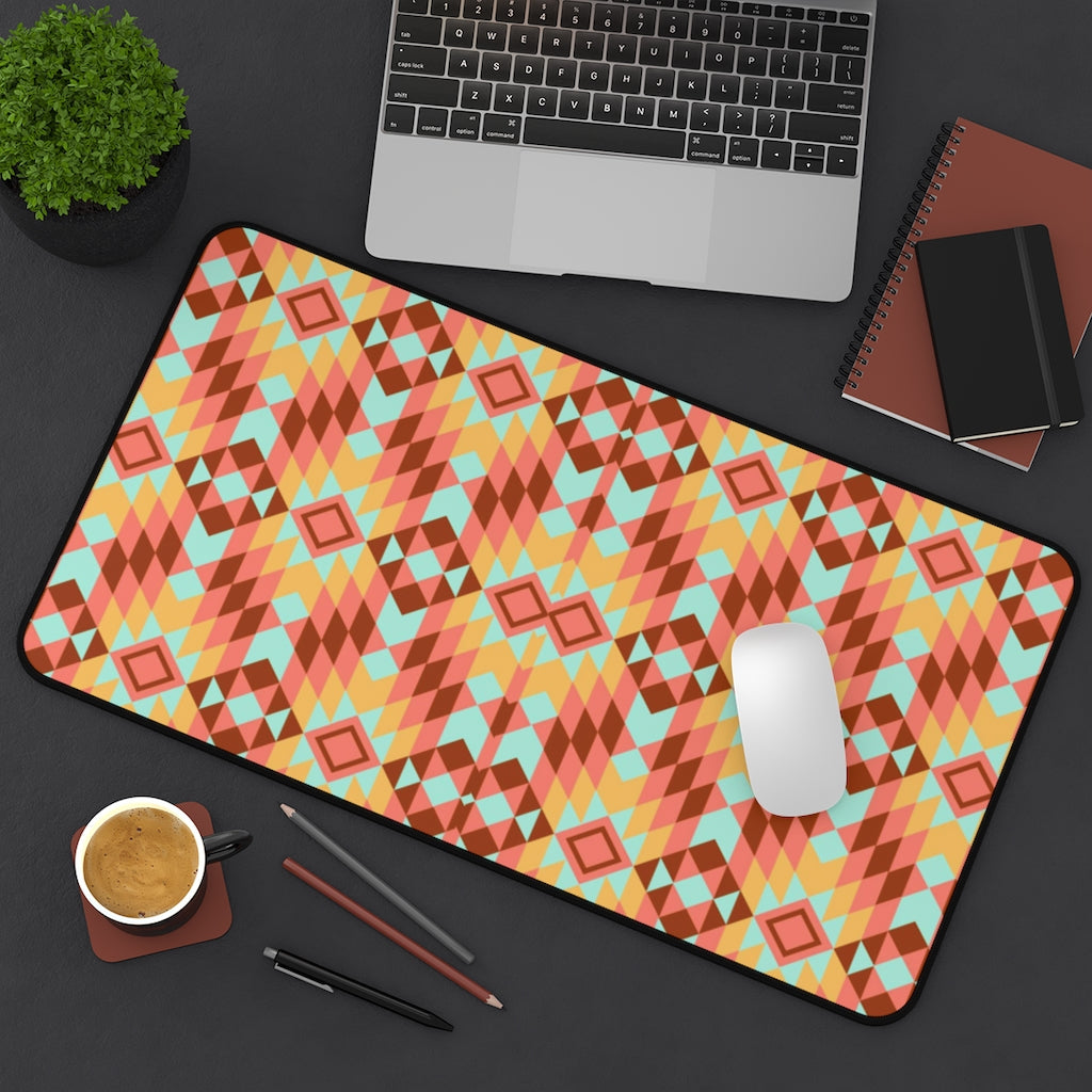 Boho Redwood Creek Southwestern Desk Mat - Large Mouse Pad & Desk Accessory (3 Sizes) - Perfect for Home Office, Gaming Setup & Workspace Decor