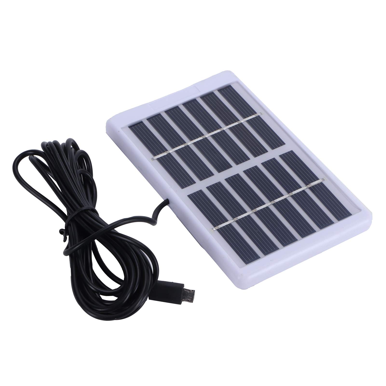 1.2W 6V Solar Panel Battery Charger - Polycrystalline Silicon with Corrosion Resistance & Mini USB Port - Ideal for Home Lighting, Outdoor Camping, and Low-Power Devices