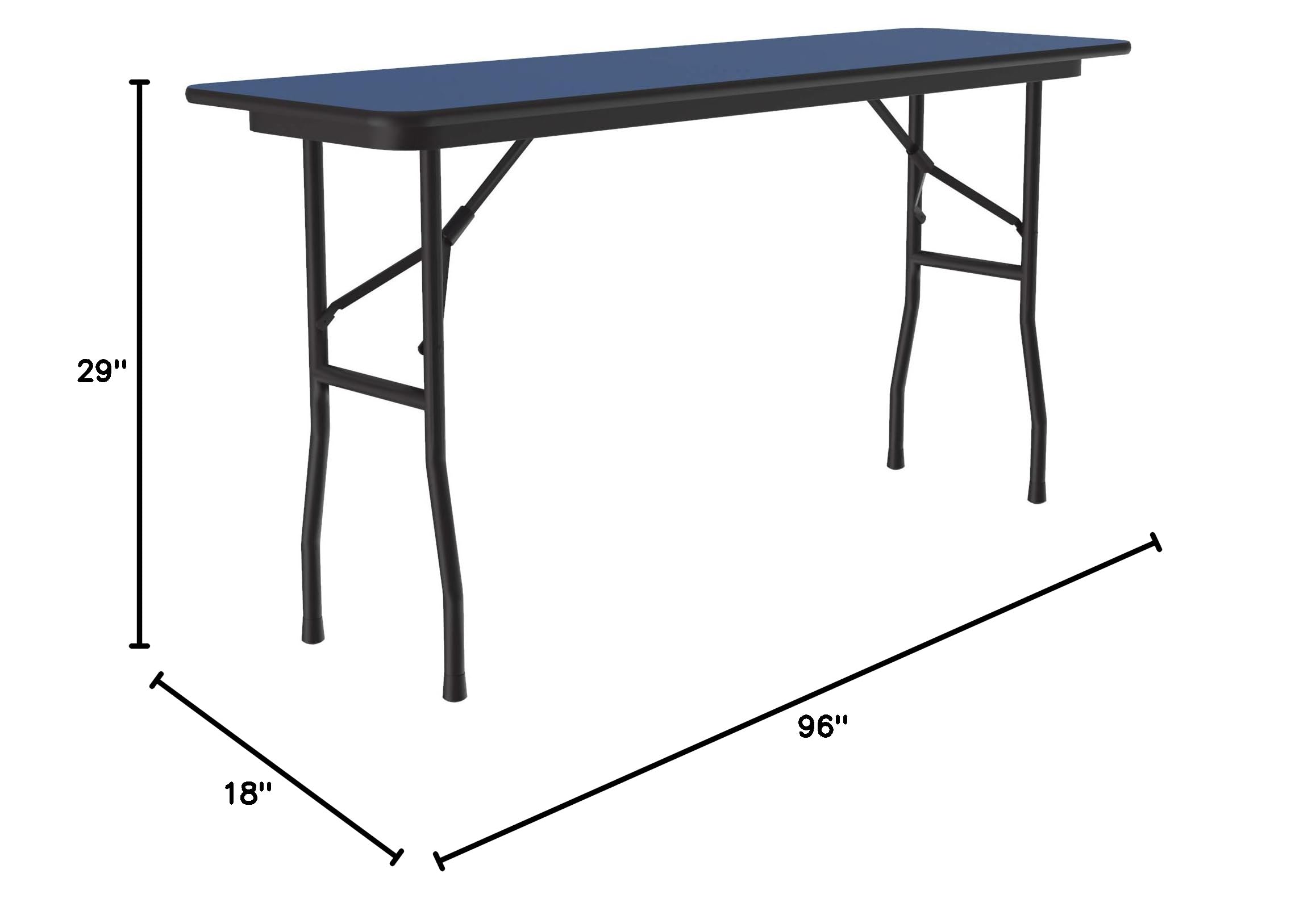 Correll Commercial Folding Table - 3/4