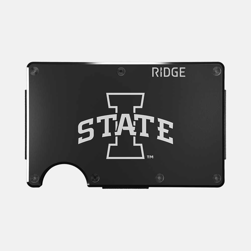Ridge Wallet for Men - Slim RFID Blocking Front Pocket Wallet - Iowa State Cyclones Design - Perfect for Everyday Carry, Travel & Gifts