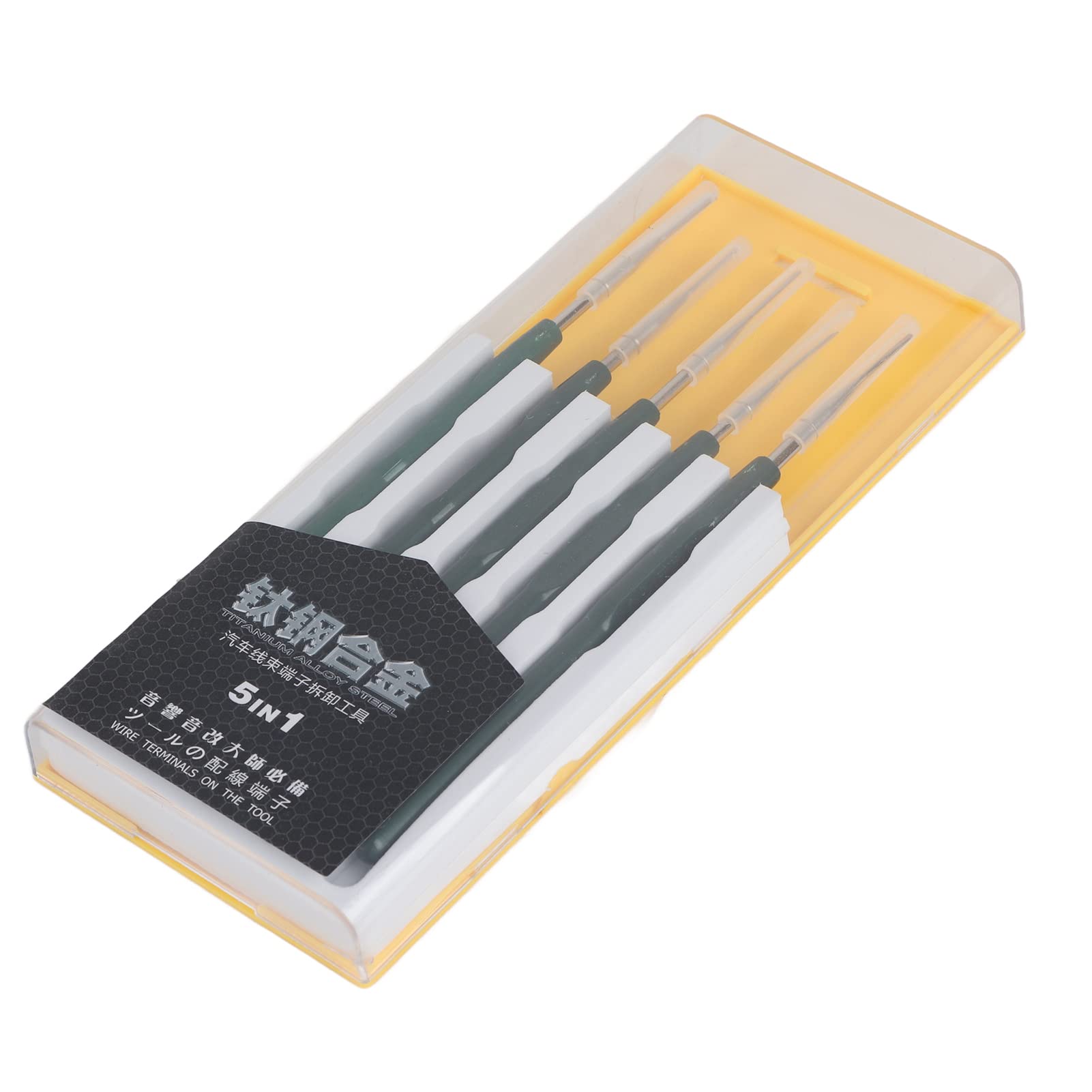 5Pcs Automotive Wiring Terminal Removal Tool Kit - for Harness Socket Plug Pin Maintenance