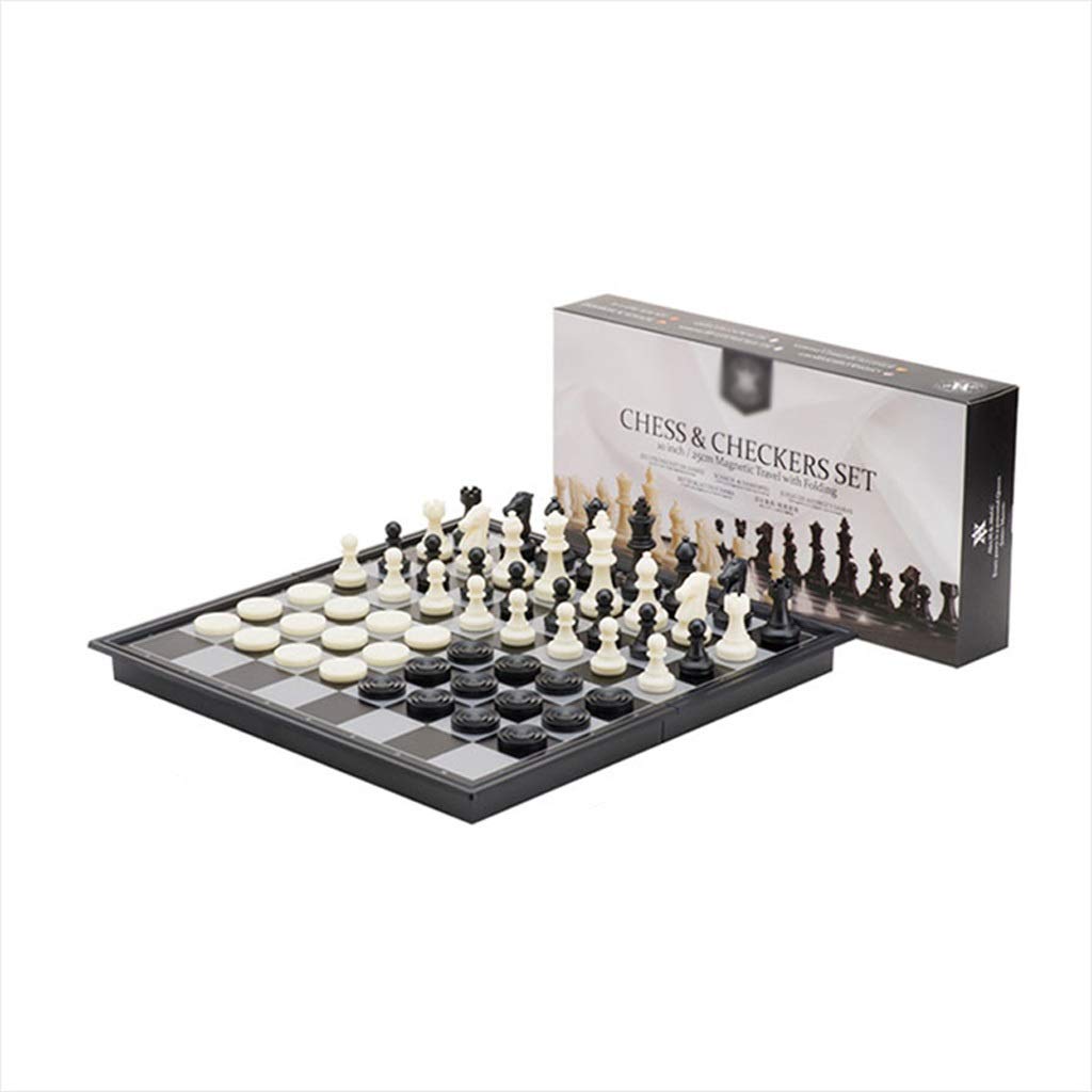 Magnetic Chess Set - Portable Folding Travel Chess Board Game for Kids & Adults | Beginner Friendly Plastic Chess Set with Traditional Design | Perfect for Home, Office, Travel & Gifts (Large Size)