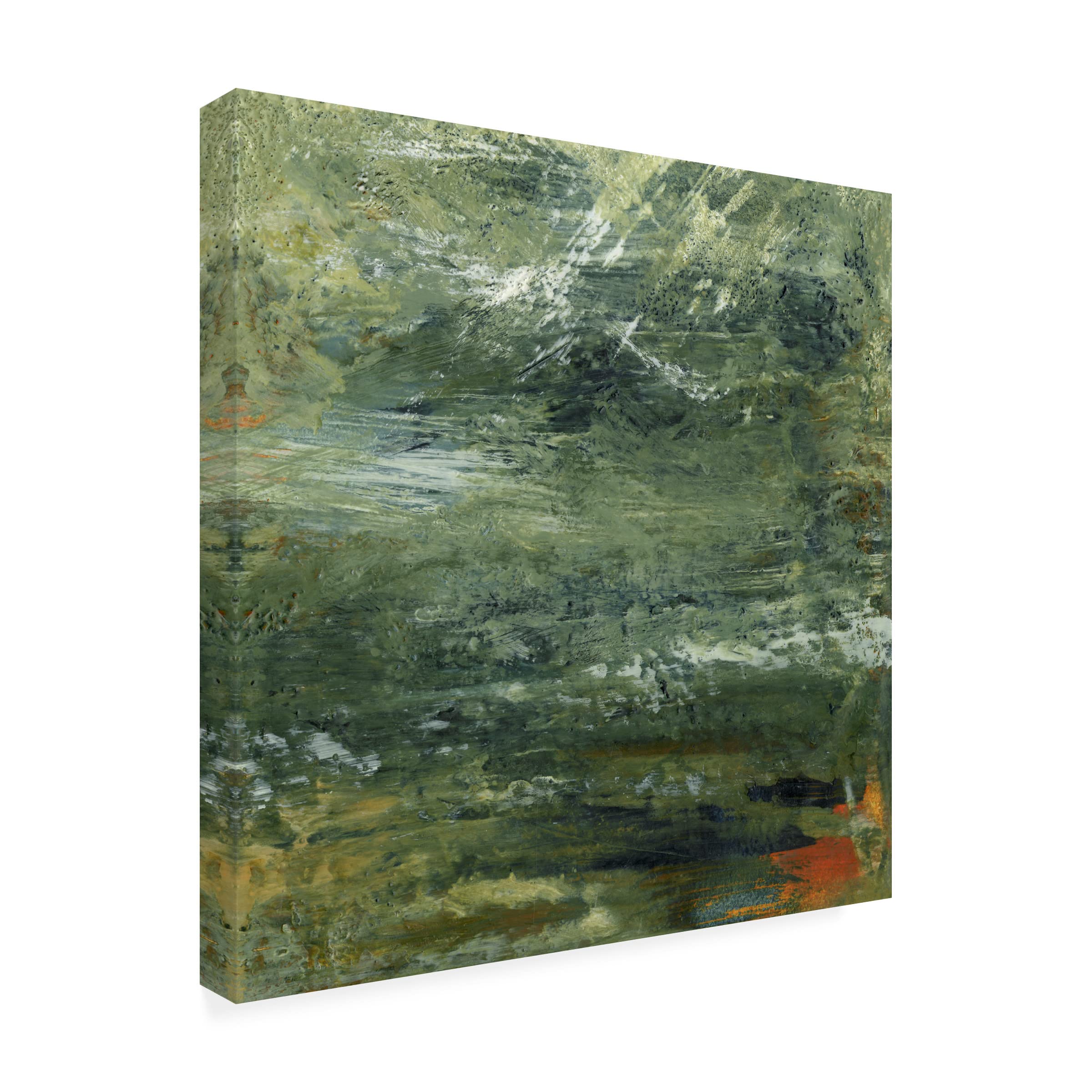 Sharon Gordon 'Encaustic Tile In Multi II' Canvas Wall Art Print - Modern Abstract Painting for Living Room, Bedroom & Office Decor