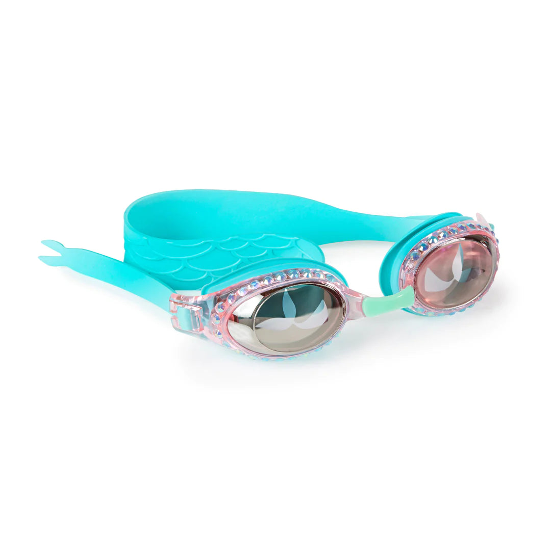 Bling2o Kids Swim Goggles - Anti-Fog UV Protection Swimming Goggles for Boys & Girls | Mermaid Blue | Perfect for Pool, Beach & Water Sports
