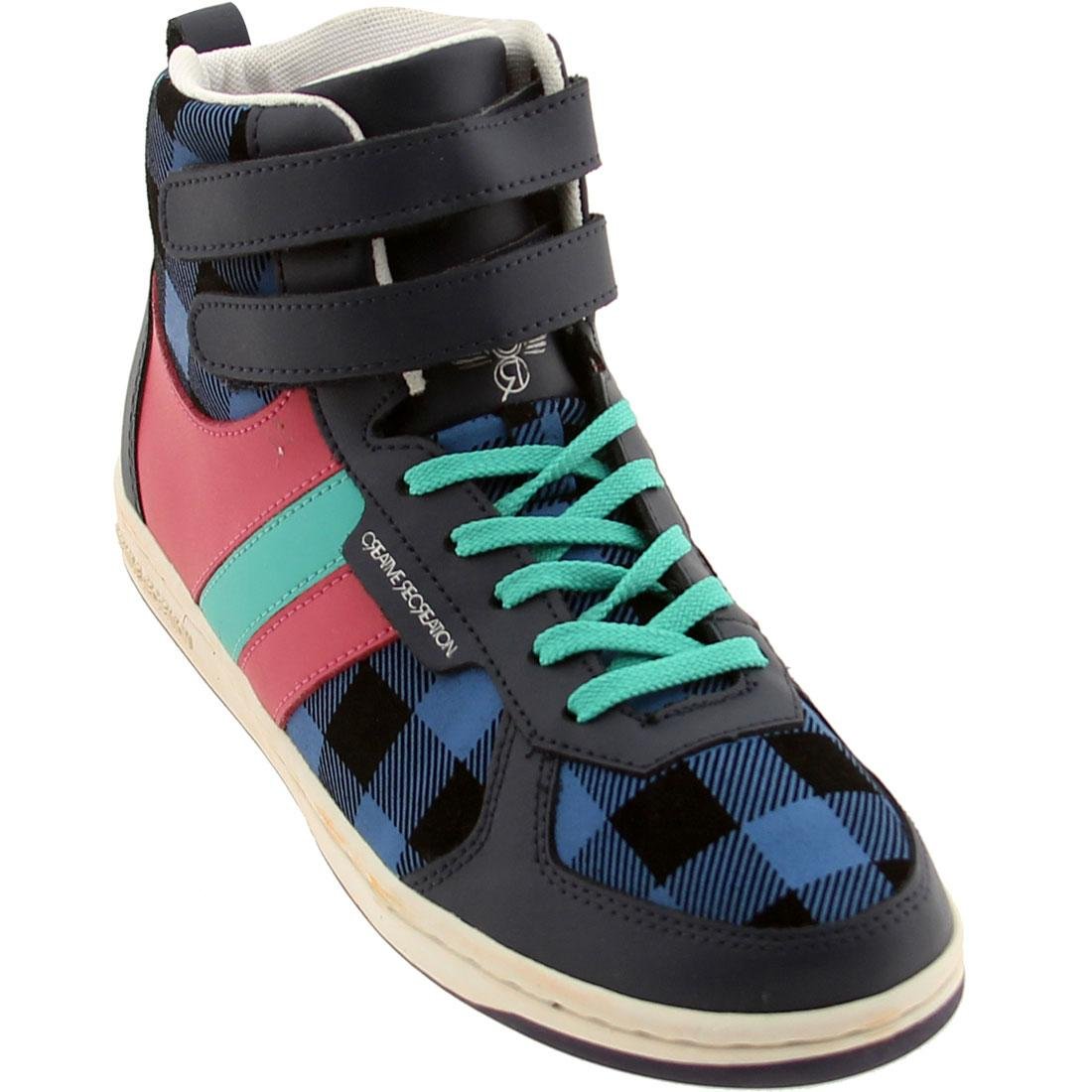 Creative Recreation Women's Dicoco Sneakers - Blue Buffalo, Hot Pink & Turquoise Color Block Design | Stylish Comfort for Casual Wear, Running & Everyday Fashion