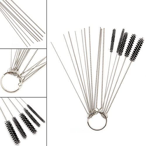 WorldCare® Carbon Dirt Jet Ve 10 Cleaning Needles + 5 Brushes Tool Kit - Professional Dental Hygiene Set for Deep Teeth Cleaning - Perfect for Home Oral Care & Dentist Office Use