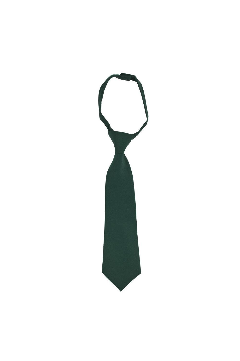 French Toast Boys' Adjustable Solid Tie Size 4-7, Hunter Green - Perfect for School Uniforms, Church Events & Formal Occasions