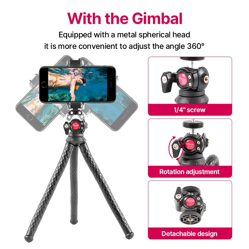 ULANZI Smartphone Video Rig with Handles & FT-01 Tripod - Professional Phone Mount for Vlogging, YouTube, TikTok & Live Streaming
