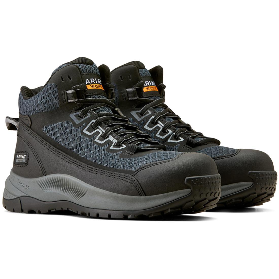 Outpace Shift Mid Women's Composite Toe Work Shoes - Lightweight Safety Footwear for Construction, Warehouse & Industrial Work - Multi Color Options