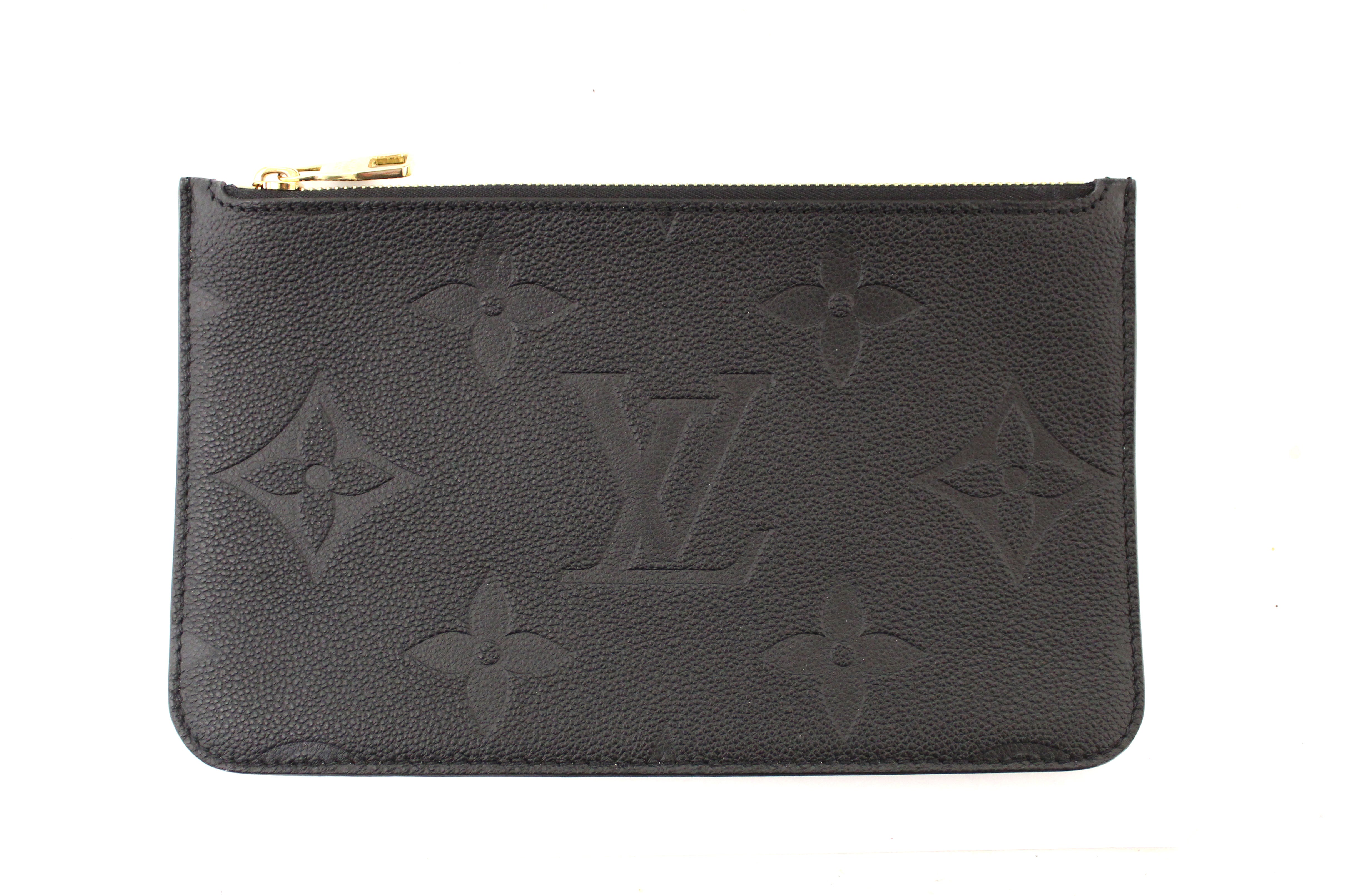 Authentic Louis Vuitton Black Monogram Empreinte Leather Neverfull MM Shoulder Bag Tote - Luxury Designer Handbag for Women, Perfect for Work, Travel & Everyday Use