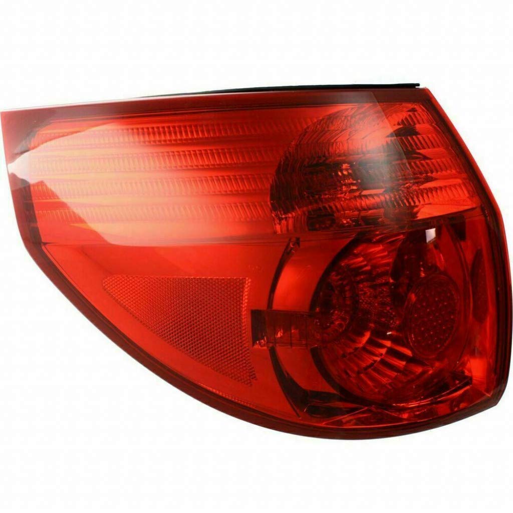2006-2010 Toyota Sienna Driver Side Tail Light Assembly - CAPA Certified Replacement with Bulbs Included (Part# TO2804102, OEM# 81560-AE020) - Perfect for Night Driving & Vehicle Safety Upgrades