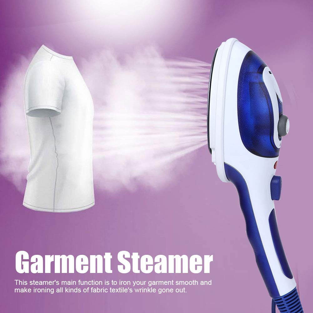 Portable Garment Steamer 100ml - Handheld Clothes Steamer for Travel, Home & Office - Removes Wrinkles from Wool, Cotton & Delicate Fabrics - Compact & Lightweight (110V US Standard) - Perfect for Business Trips, Weddings & Daily Outfits