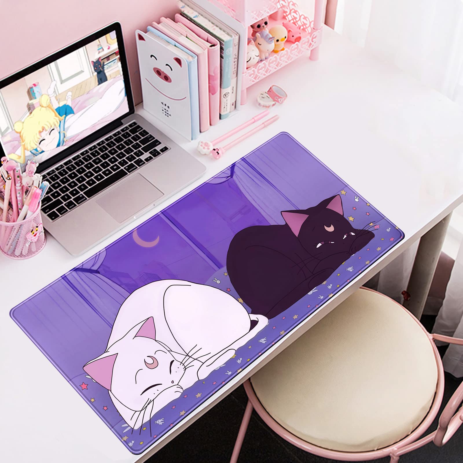 Anime Kawaii Cute Cat XXL Gaming Mouse Pad - 31.5