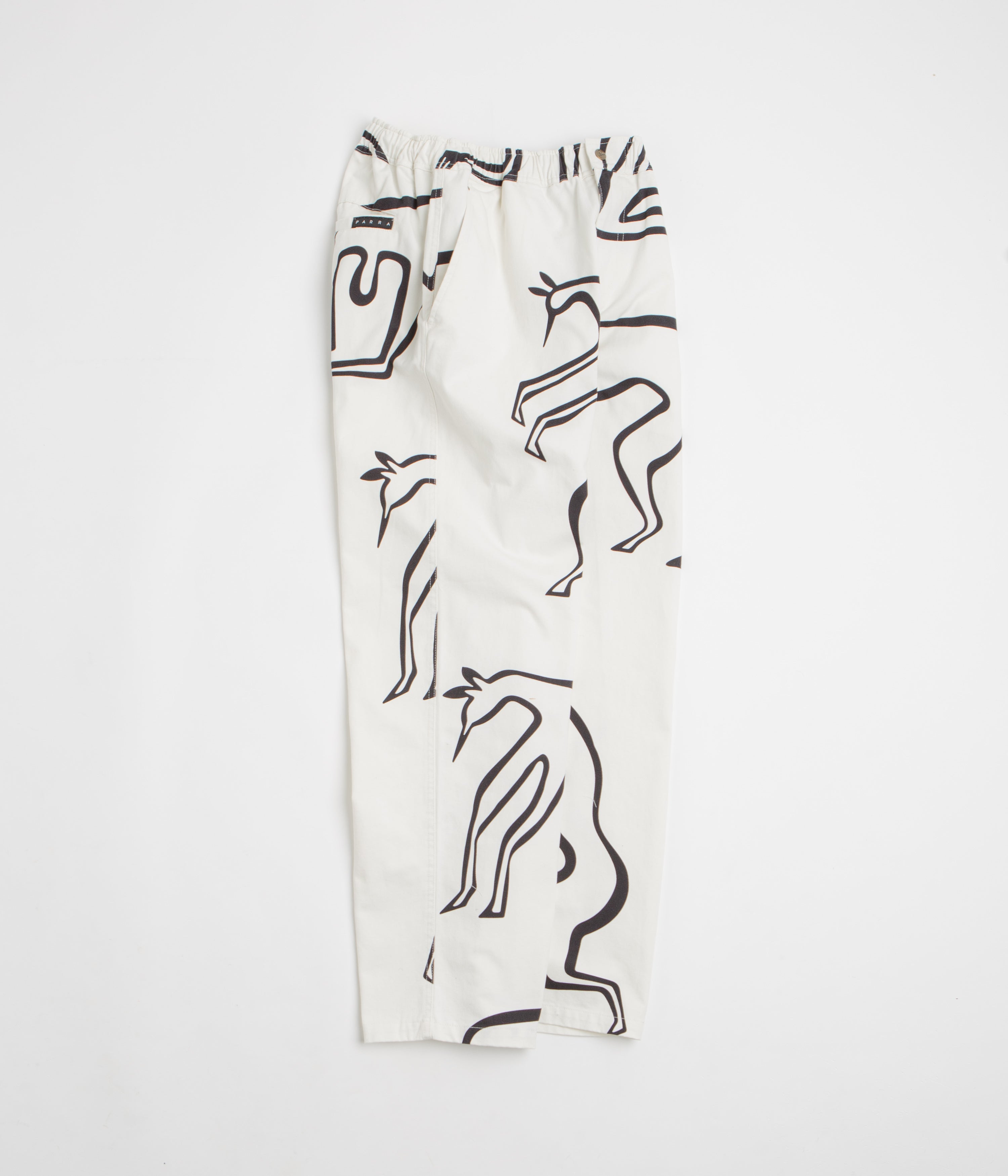 Parra Yoga Walks Pants for Women - High Waisted Stretchy White Yoga Pants - Perfect for Yoga, Running, Gym & Lounge Wear