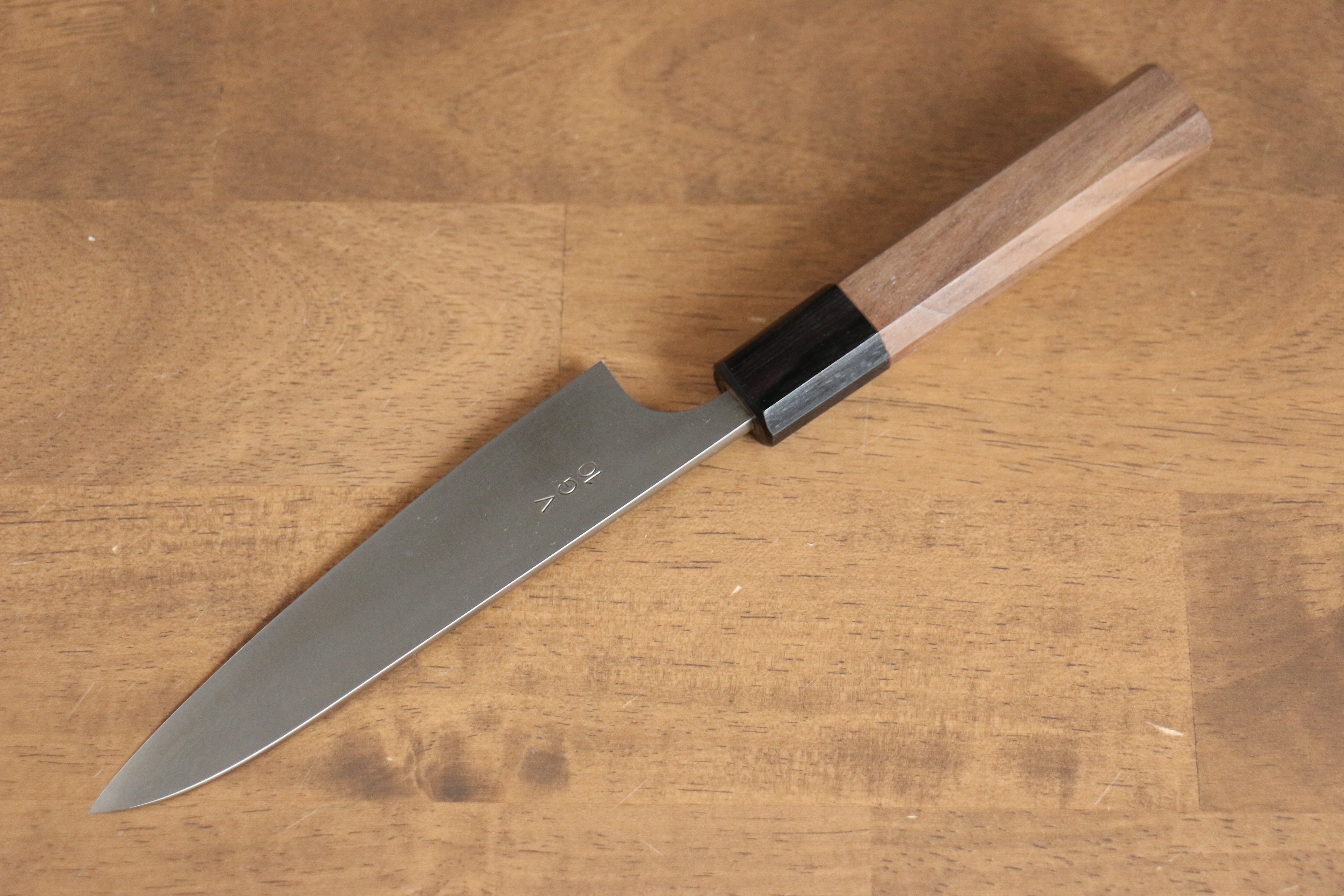 Nao Yamamoto VG10 Damascus Petty Utility Knife 135mm with Walnut Handle - Perfect for Slicing, Peeling & Precision Kitchen Tasks