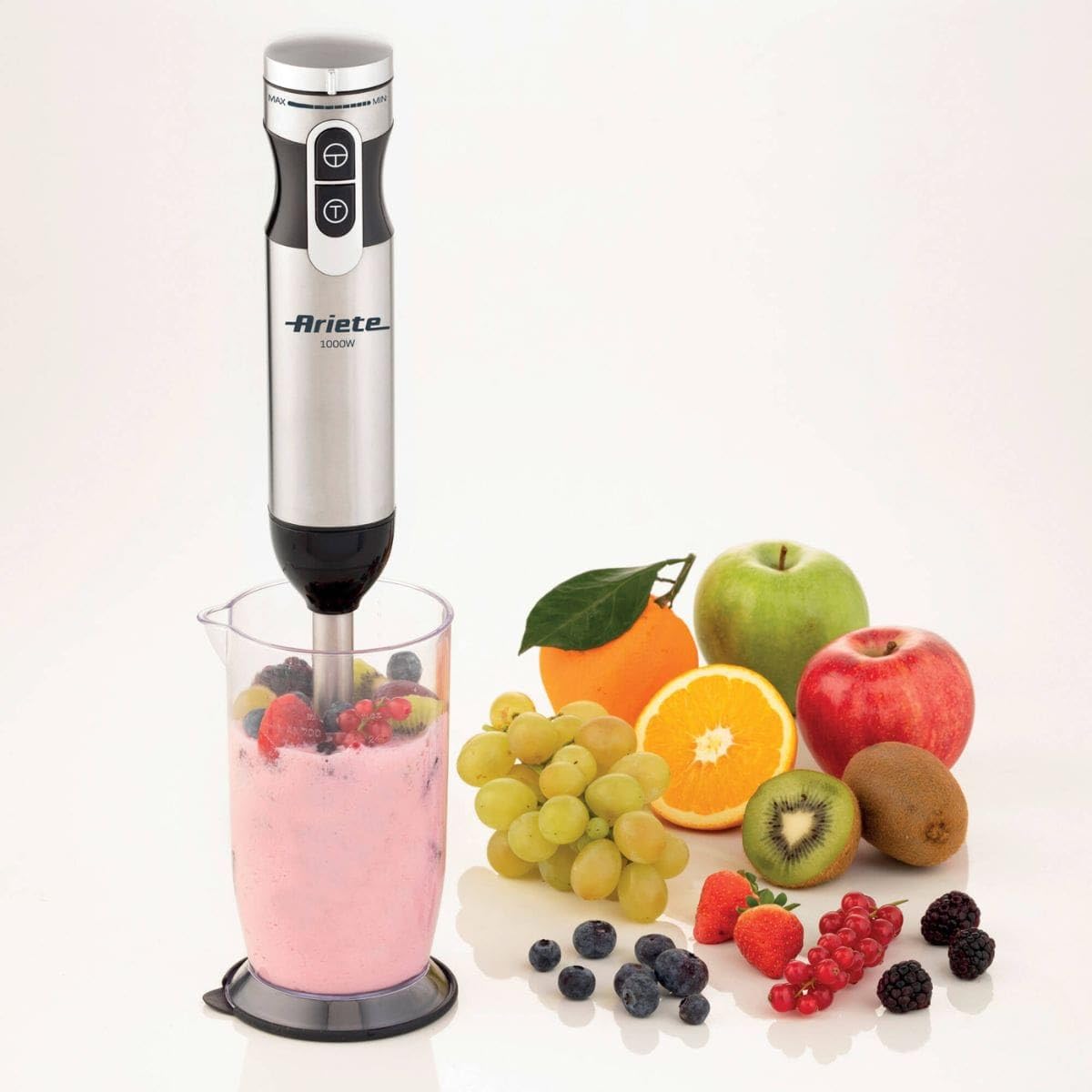Ariete 898/1 7-in-1 Multifunctional Stand Mixer - 10 Speeds + Turbo, 2L Capacity, 1000W, 127V - Perfect for Baking, Cooking & Blending Smoothies