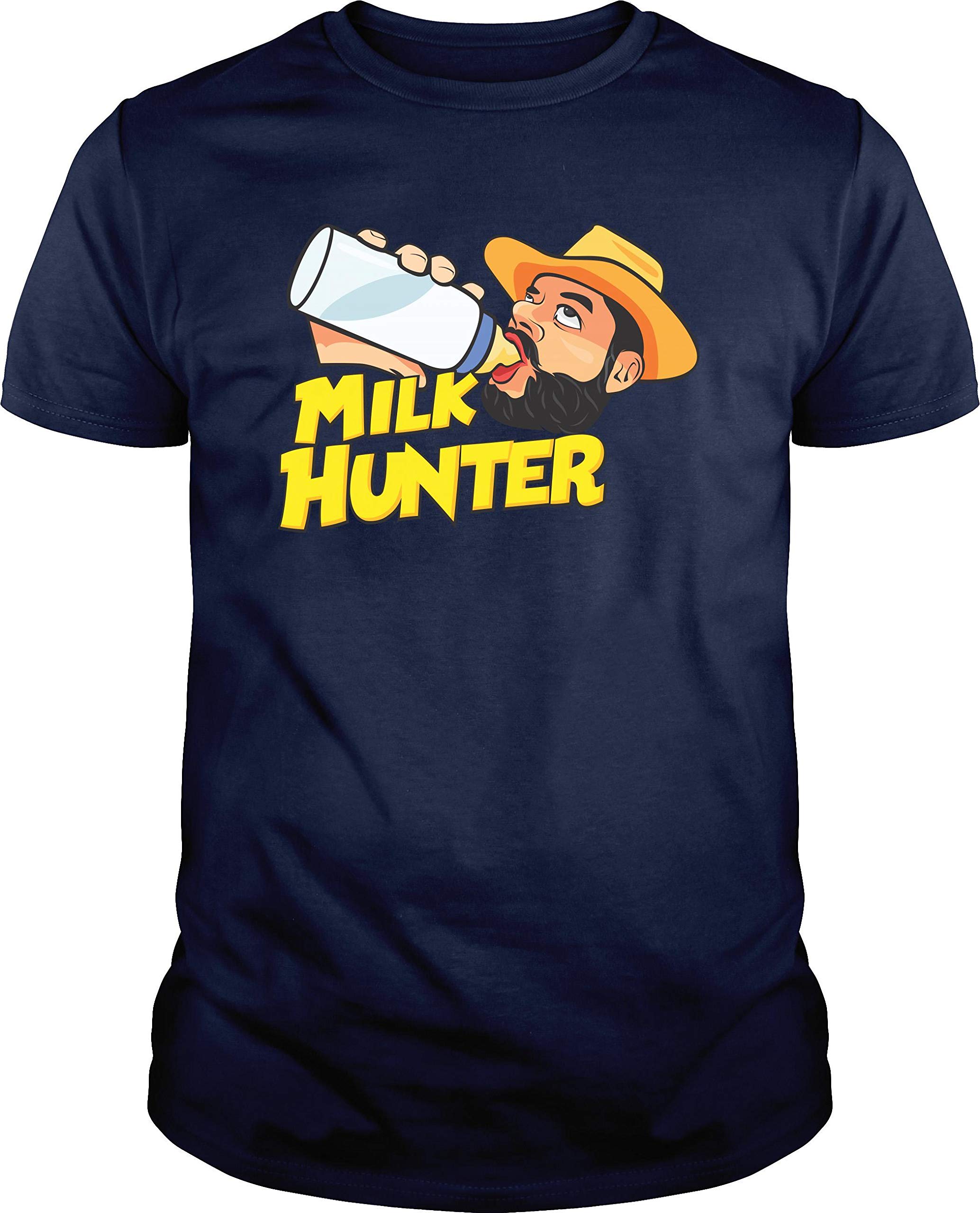 ABDL Milk Hunter Adult Baby Design ABDL DDLG Unisex T-Shirt - Soft Cotton Comfort Fit for Roleplay, Cosplay & Age Regression Play