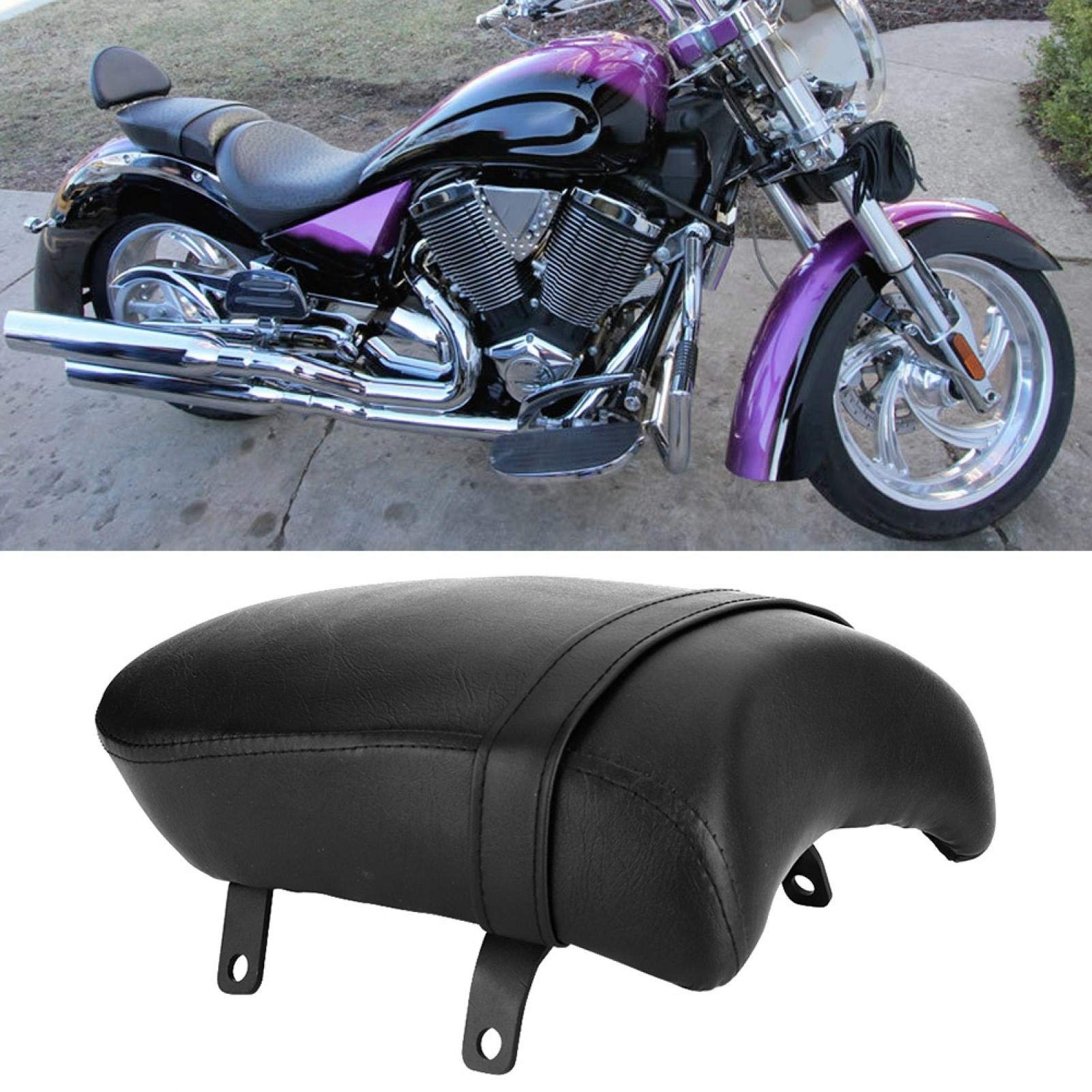 Victory Zach Ness Vegas 11-12 Motorcycle Passenger Seat Cushion - Comfortable Rear Pillion Saddle Pad for Long Rides & Touring - Perfect for Cruiser Motorcycles