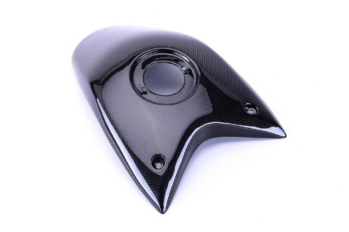 Bestem 100% Carbon Fiber Tank Cover Pad Center for 2007-2012 Ducati Hypermotard 796 1100 | Motorcycle Accessories | Enhanced Grip & Protection for Riding Comfort