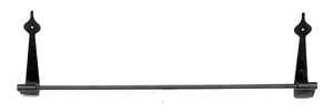 Forged Iron Spear Design Towel Bar - Black Bathroom Accessory for Rustic & Medieval Style Decor