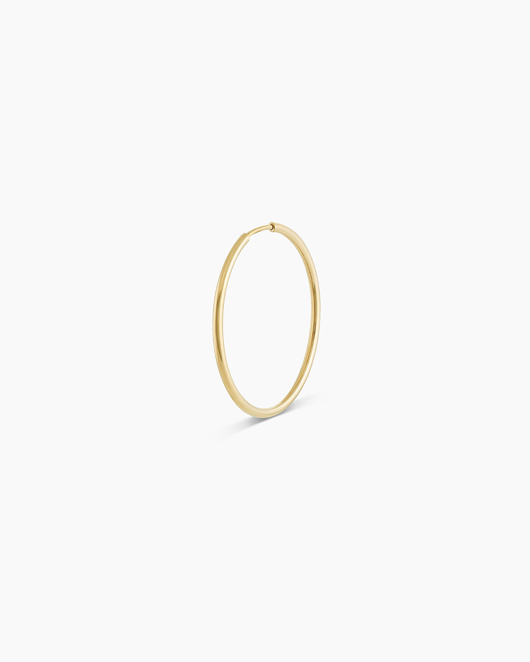 14K Gold Classic Single Hoop Earrings for Women - Dainty Everyday Hoops, Minimalist Jewelry Gift for Her - Perfect for Work, Date Night & Special Occasions