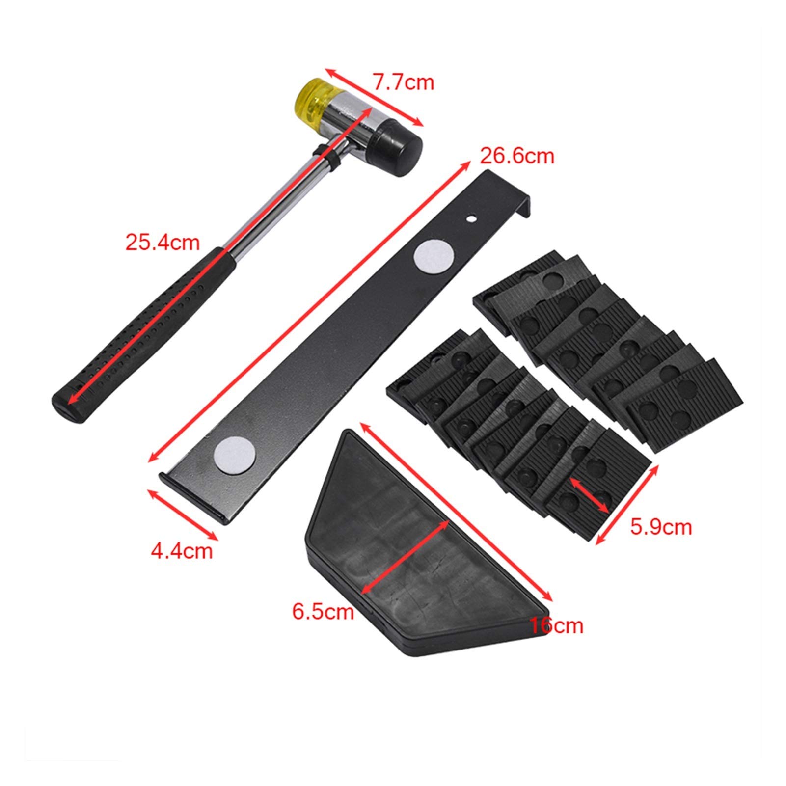 DIY Wood Flooring Installation Kit - Laminate Flooring Tools Set with Mallet & Spacers for Home Improvement Projects | Perfect for Hardwood, Engineered Wood & Vinyl Plank Flooring Installation