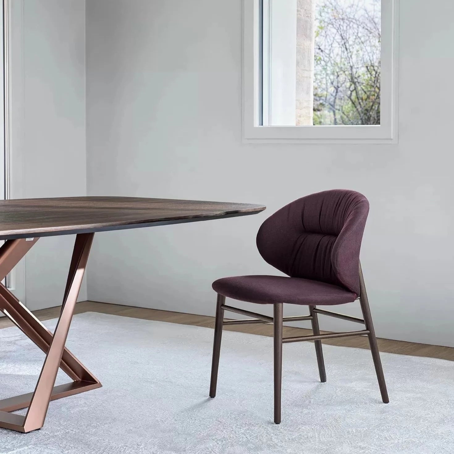 Bontempi Drop Chair - Modern Accent Chair for Living Room, Bedroom & Office - Stylish Comfortable Seating for Home Decor