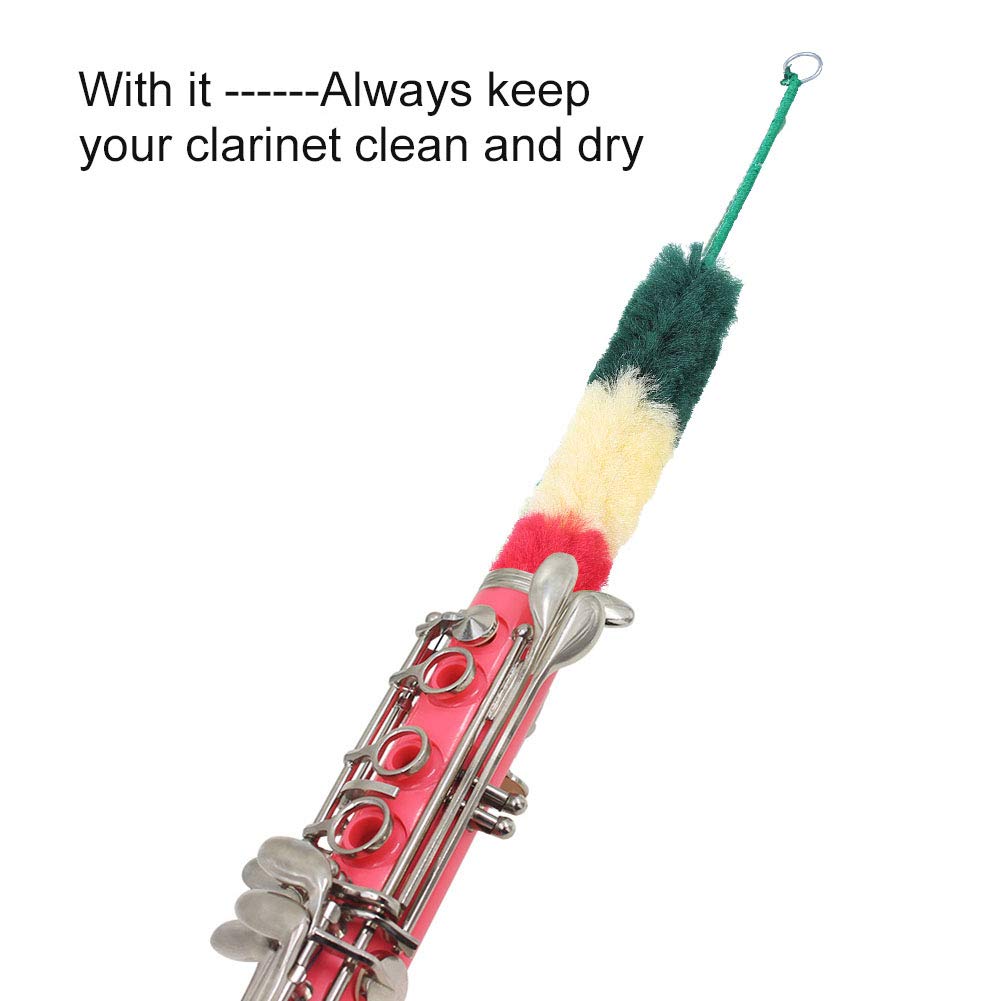 Premium Clarinet Cleaning Brush Kit - Microfiber Tenor Recorder Brush & E Pull Through Cleaner for Clarinet and Wind Instruments | Soft Cleaning Tools for Professional Maintenance and Performance