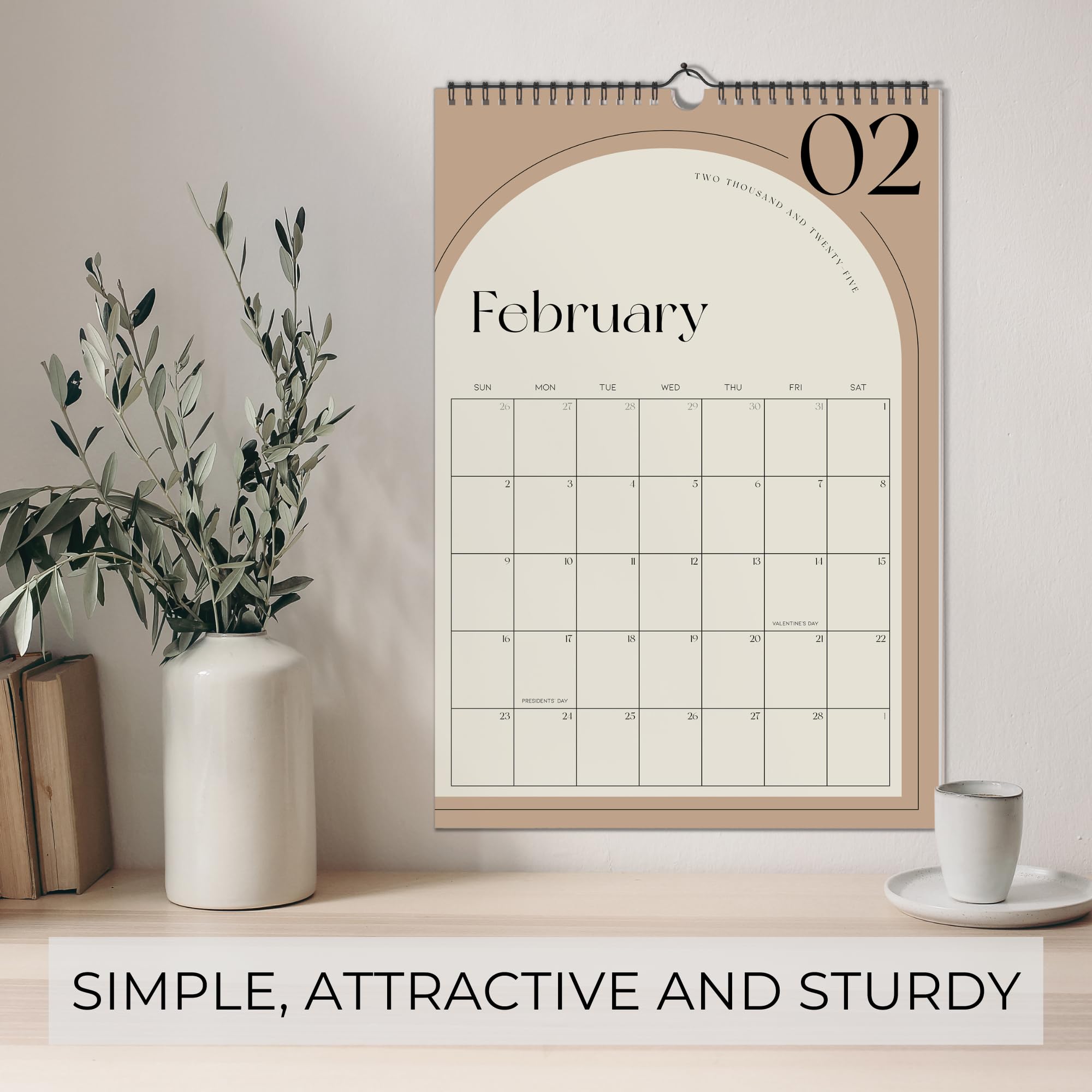 2025-2026 Aesthetic Wall Calendar | January 2025 to July 2026 | Stylish Wall Hanging Planner for Home & Office Organization | Perfect for Scheduling, Goal Tracking & Home Decor
