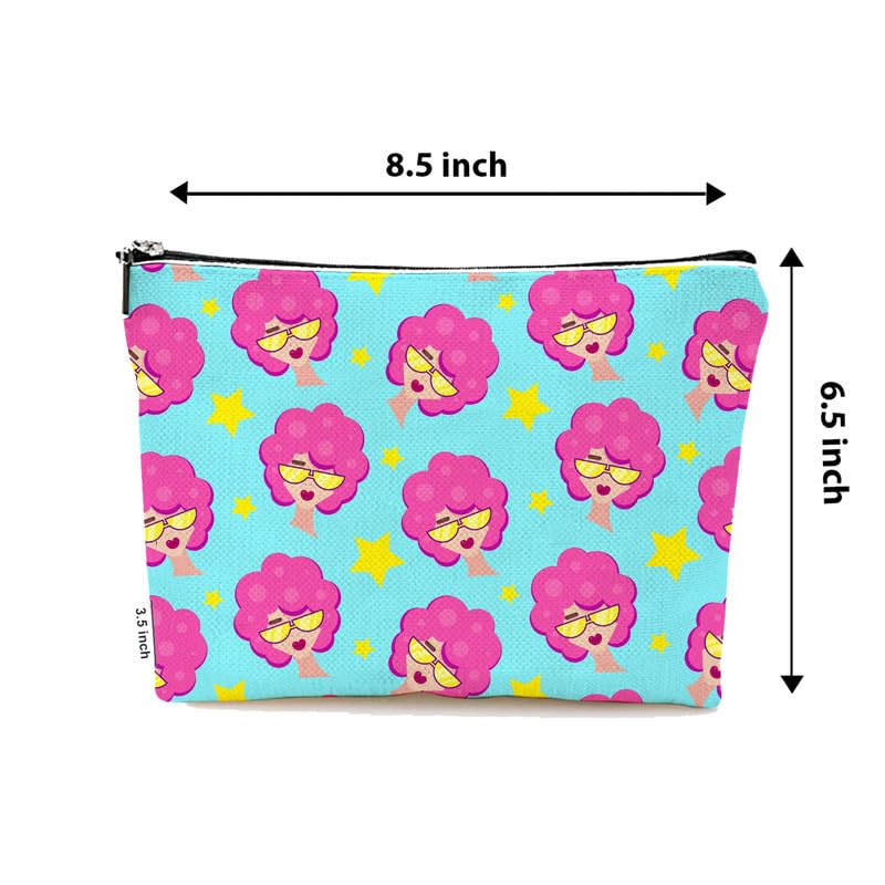 TheYaYaCafe Waterproof Cosmetic Bag for Women - Large Makeup Organizer Pouch with Pop Print, Multi-Functional Travel Toiletry Storage Bag | Perfect for Travel, Gym, Beach & Daily Essentials Organization