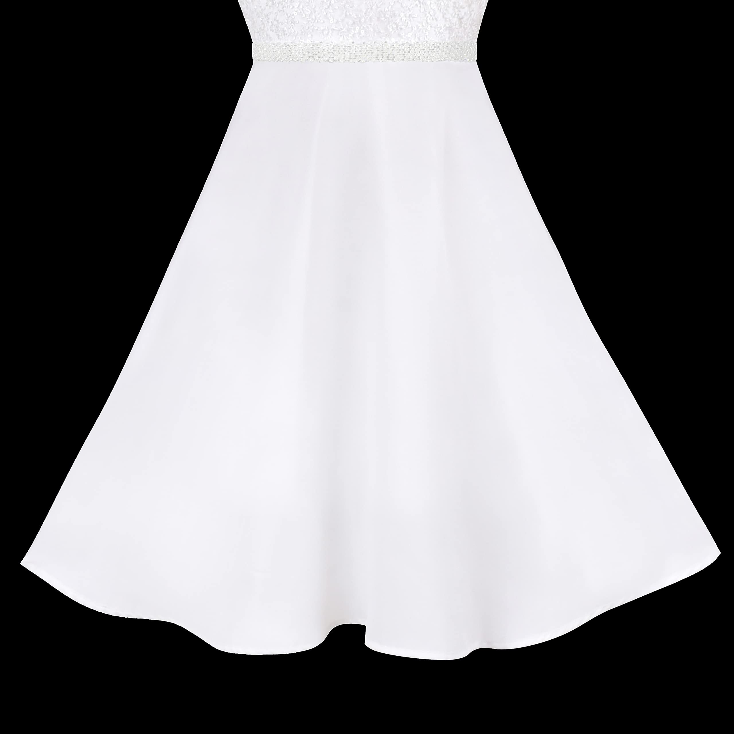 Elegant Rhinestone Chiffon Bridesmaid Dress for Girls - Formal Ball Gown for Weddings, Prom, and Dance Performances