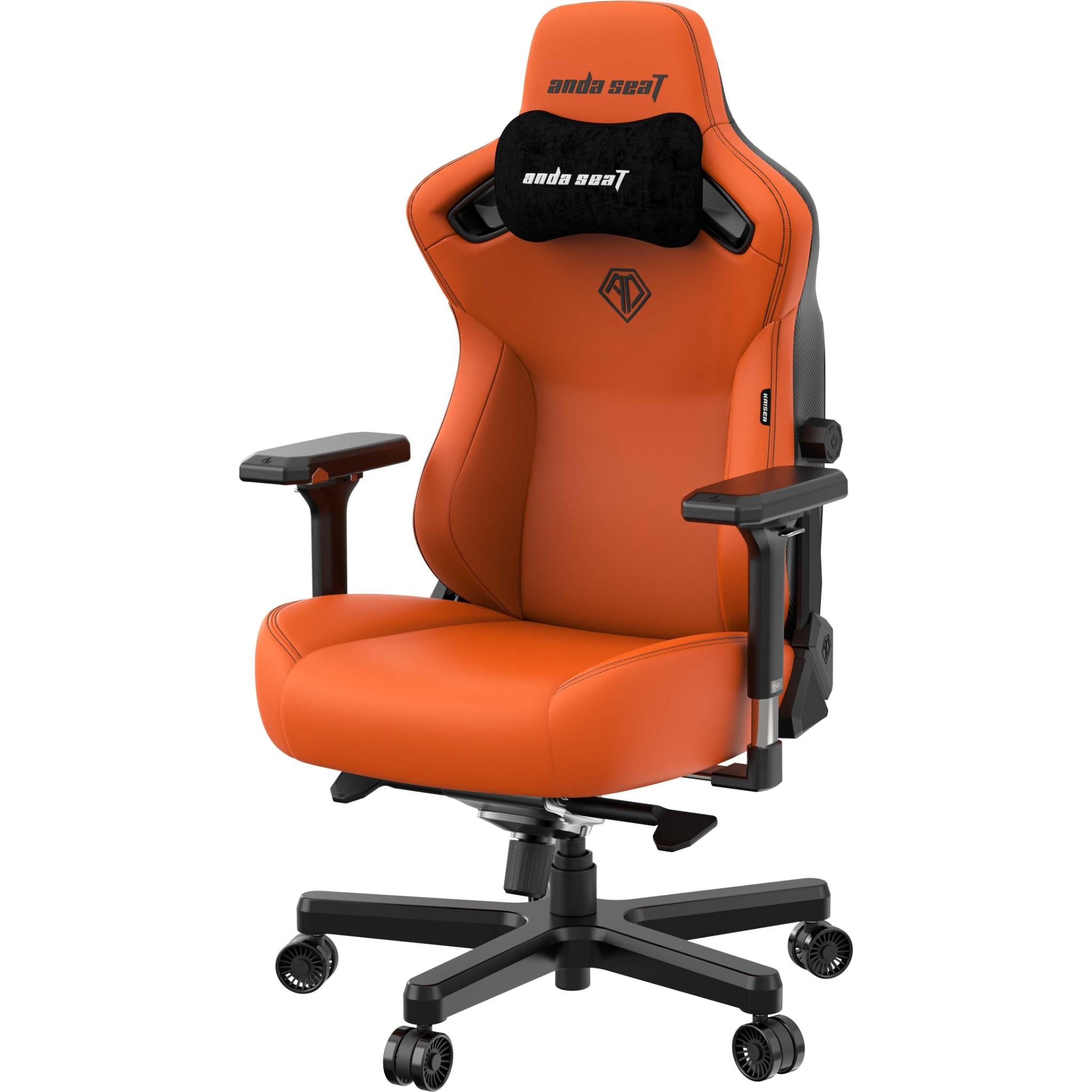 Anda Seat Kaiser 3 Series XL Premium Ergonomic Gaming Chair - Orange | Heavy Duty Office & Racing Style Computer Chair for PC & Console Gamers | Perfect for Long Gaming Sessions & Home Office Work