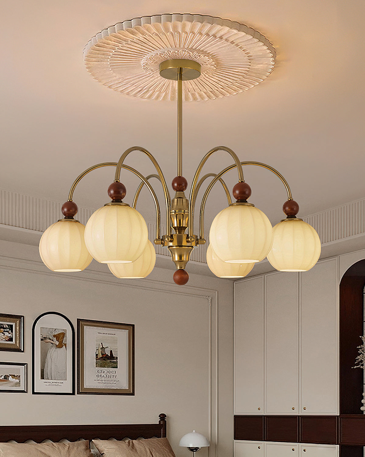 Glorina Crystal Chandelier - Elegant Modern Ceiling Light Fixture for Dining Room, Living Room & Bedroom | Perfect for Home Decor & Wedding Venues