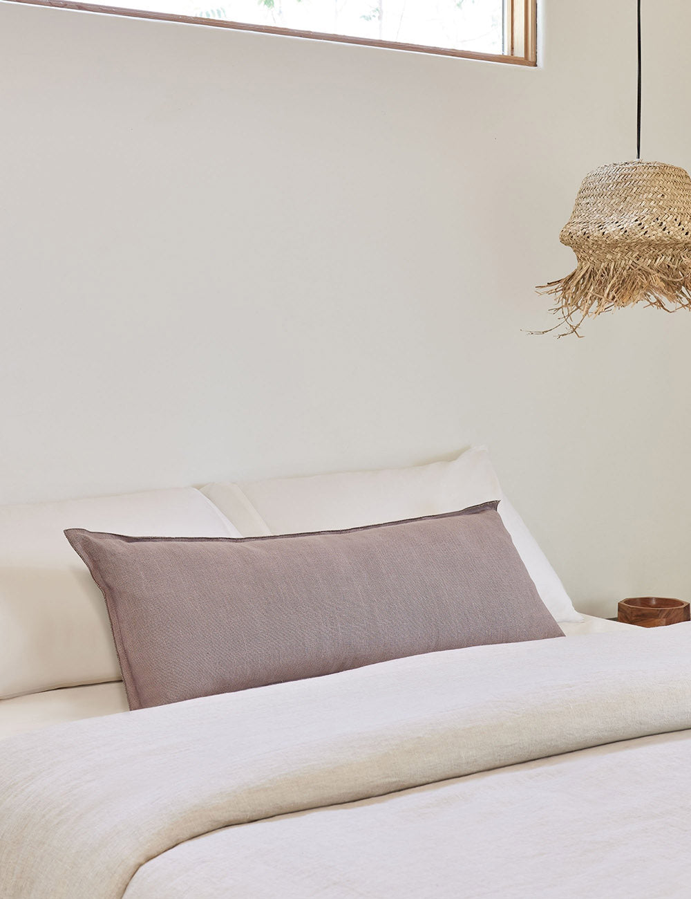 Arlo Linen Pillow - Breathable & Hypoallergenic Bed Pillow for Side, Back & Stomach Sleepers - Perfect for Home, Office & Travel Use